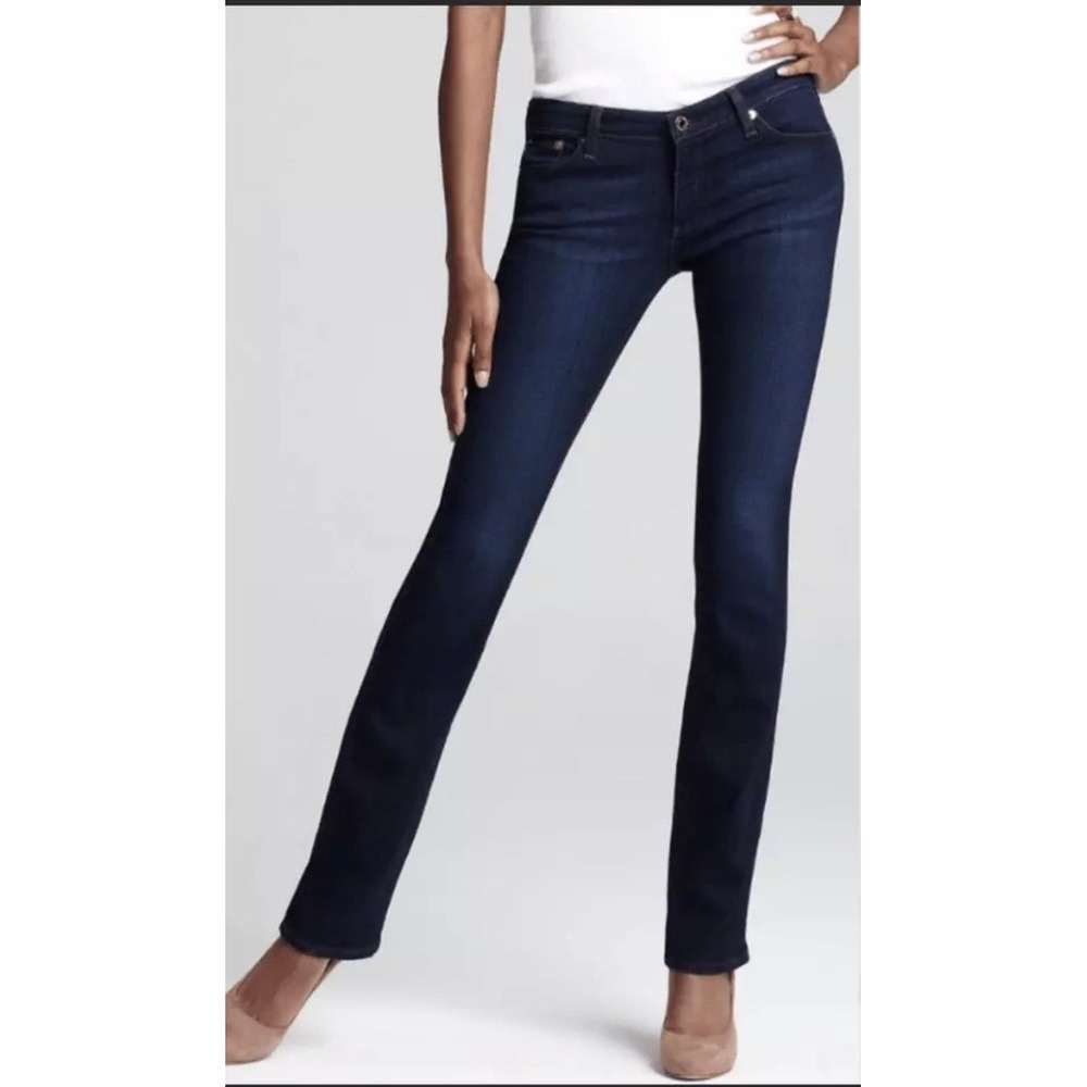 Adriano Goldschmied Jeans Women's 28R Ballad Slim Boot Casual Classic Dark Wash